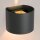 Wandlampe Up Down Grau 2700 K G9 B:13 cm modern