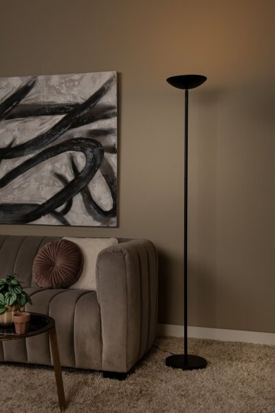 LED Deckenfluter Schwarz 3000 K H:180 cm modern