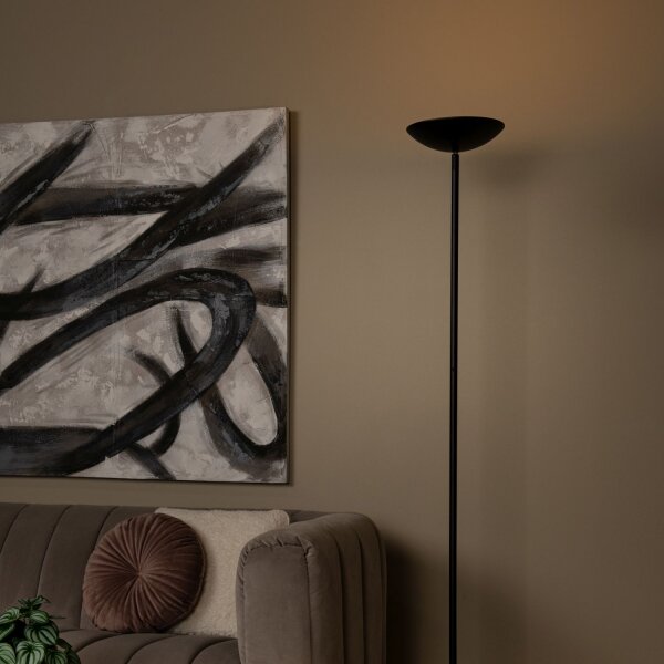 LED Deckenfluter Schwarz 3000 K H:180 cm modern