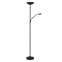 LED Deckenfluter Schwarz 3000 K H:180 cm edel modern