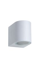 Außenwandlampe Weiß 3000 K IP44 H:7 cm modern...