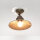 Deckenleuchte Vintage aus Messing in Bronze Antik