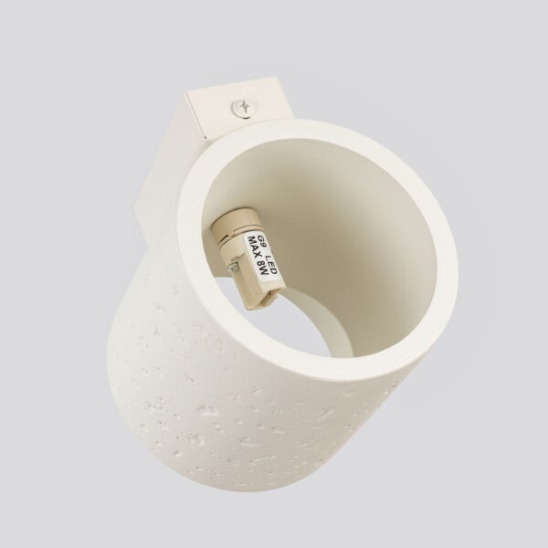 Wandlampe Beton Beige G9 L:12 cm Up Down Indirekt