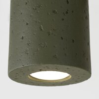 Aufbaustrahler Beton Olivgrün GU10 B:10 cm Modern