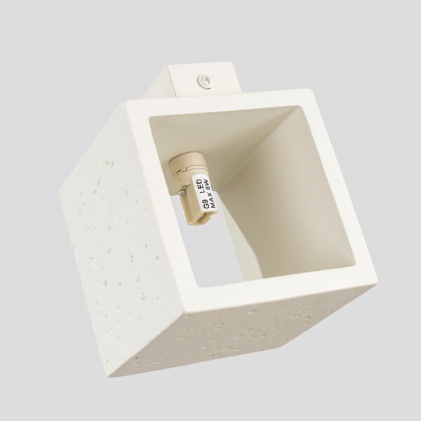 Wandlampe Beton Beige G9 L:10 cm Up Down Indirekt