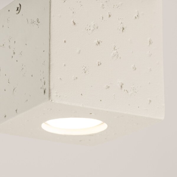 Deckenstrahler Beton Beige GU10 B:10 cm Aufbau Spot
