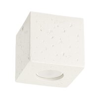 Deckenstrahler Beton Beige GU10 B:10 cm Aufbau Spot