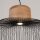 Pendelleuchte Metall Holz E27 L:55 cm Modern Design