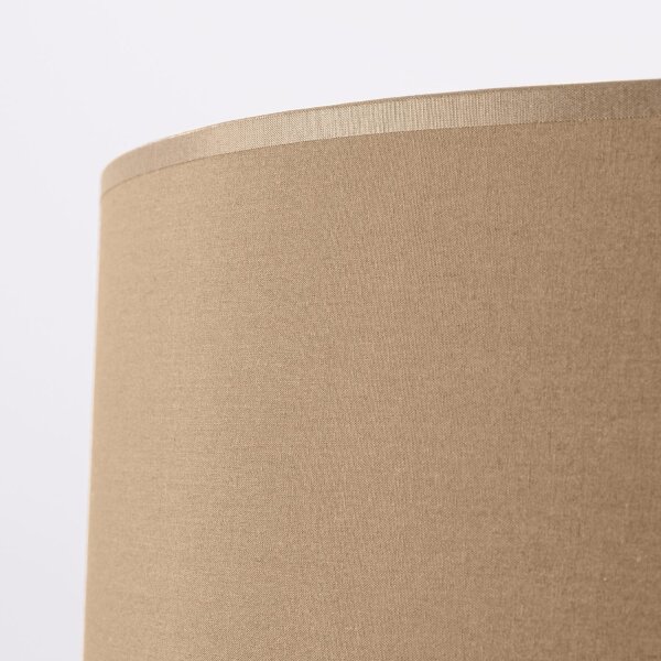 Hängelampe Stoff Taupe E27 L:40 cm blendarm Modern