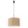 Hängelampe Stoff Taupe E27 L:40 cm blendarm Modern