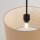 Hängelampe Stoff Taupe E27 L:40 cm blendarm Modern