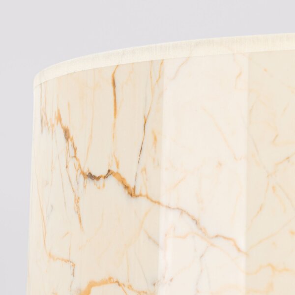 Pendelleuchte Stoff Marmor E27 L:40 cm Modern blendarm