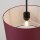 Pendelleuchte Stoff Bordeaux Rot E27 L:40 cm blendarm
