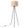 Stehleuchte Stoff Taupe E27 H:135 cm Tripod Modern