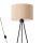 Stehleuchte Stoff Taupe E27 H:135 cm Tripod Modern
