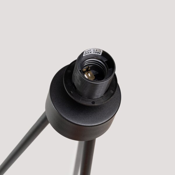 Stehlampe Stoff Marmor E27 H:135 cm Tripod blendarm