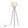 Stehlampe Stoff Marmor E27 H:135 cm Tripod blendarm