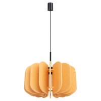 H&auml;ngelampe Filz Gelb E27 L:45 cm blendarm Modern