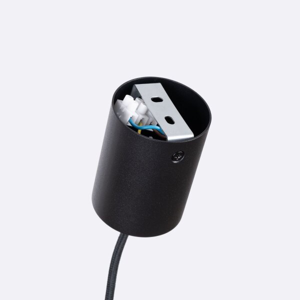 Pendelleuchte Filz Marine Blau E27 L:45 cm Rund