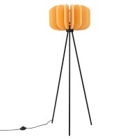 Stehlampe Metall Gelb E27 H:134 cm Tripod Schalter