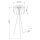 Stehlampe Tripod Filz Marineblau E27 H:134 cm Schalter