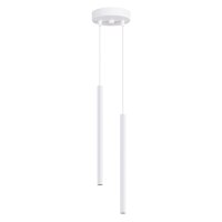 H&auml;ngelampe Metall Wei&szlig; G9 L:15 cm 2-flammig Modern