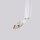 Hängelampe Metall Weiß G9 L:15 cm 2-flammig Modern