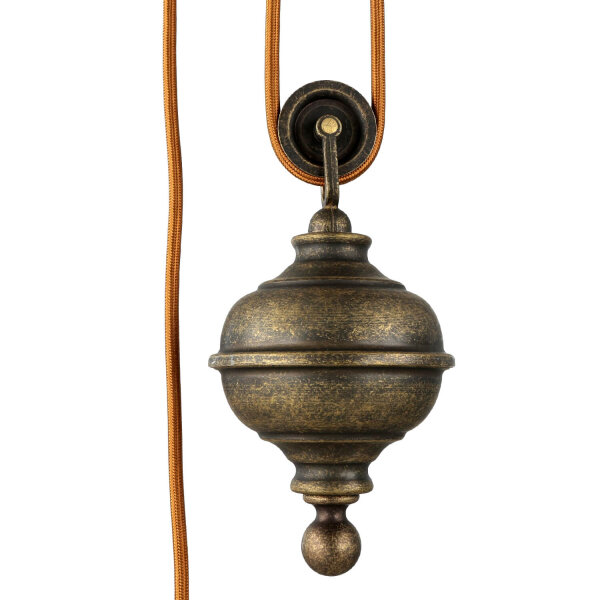 Suspension réglable en hauteur Rustique Bronze Antique