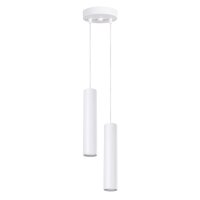 Hängelampe Stahl Weiß GU10 L:15 cm Modern Design