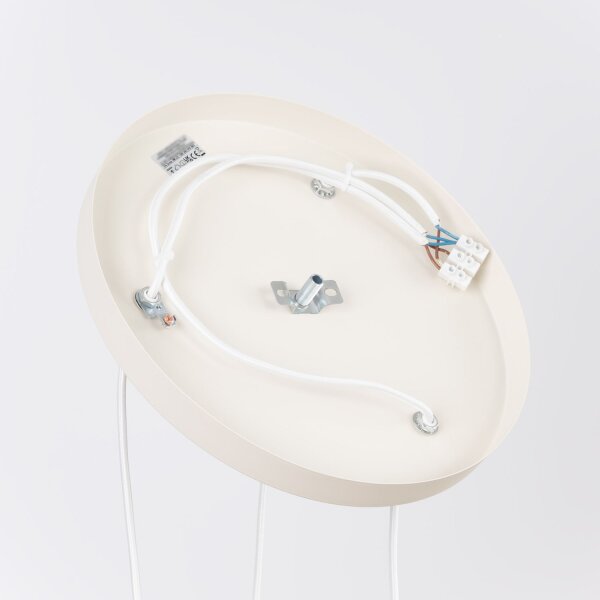 Pendelleuchte Metall Beige E14 L:30 cm 3-flammig