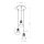 Pendelleuchte Metall Beige E14 L:30 cm 3-flammig