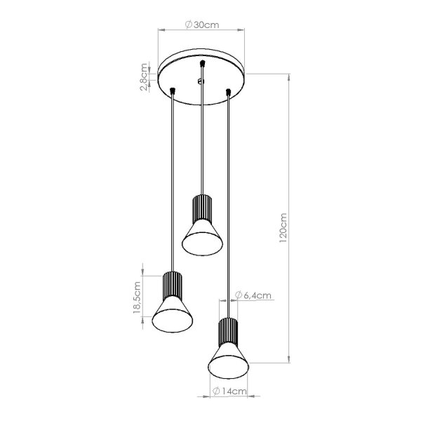 Pendelleuchte Metall Ultramarin E14 L:30 cm Modern