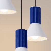 Pendelleuchte Metall Ultramarin E14 L:30 cm Modern