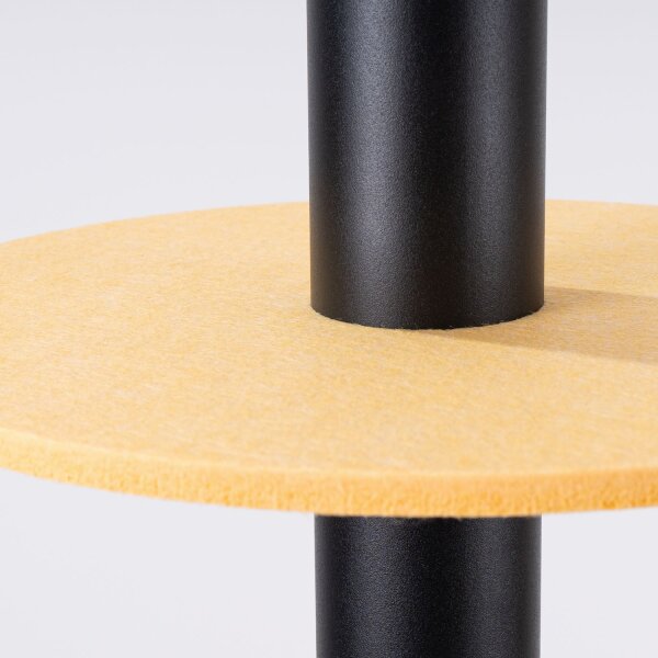 Hängelampe Stahl Filz Gelb GU10 Ø30 cm rund Modern