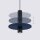 Pendelleuchte Stahl Filz Marineblau GU10 Ø30 cm Modern