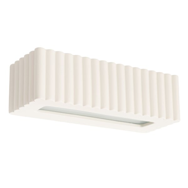 Up Down Wandleuchte Keramik Beige indirekt E27 B:34 cm