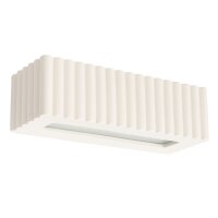 Up Down Wandleuchte Keramik Beige indirekt E27 B:34 cm