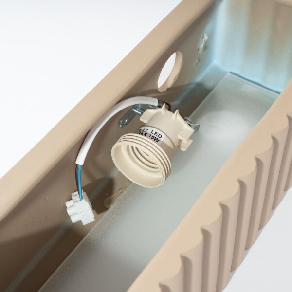 Up Down Wandlampe Keramik Taupe E27 B:34 cm indirekt