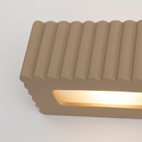 Up Down Wandlampe Keramik Taupe E27 B:34 cm indirekt