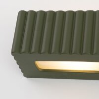 Wandlampe Keramik Olivgrün indirekt E27 B:34 cm Up Down