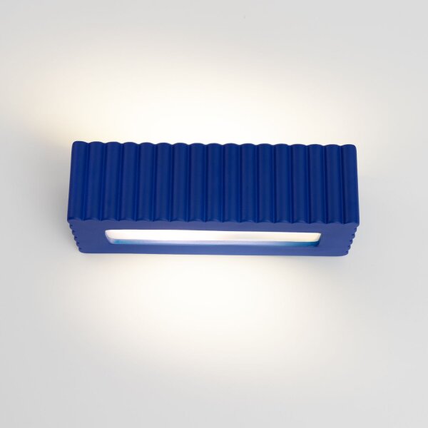 Wandlampe Keramik Ultramarin E27 B:34 cm Up Down Modern