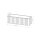 Wandlampe Keramik Ultramarin E27 B:34 cm Up Down Modern