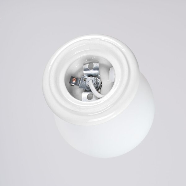 Wandleuchte Keramik Glas G9 IP44 T:16 cm blendarm