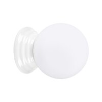 Wandleuchte Keramik Glas G9 IP44 T:16 cm blendarm