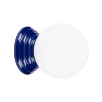 Wandleuchte Keramik Glas Blau G9 IP44 B:12 cm blendarm