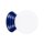 Wandleuchte Keramik Glas Blau G9 IP44 B:12 cm blendarm