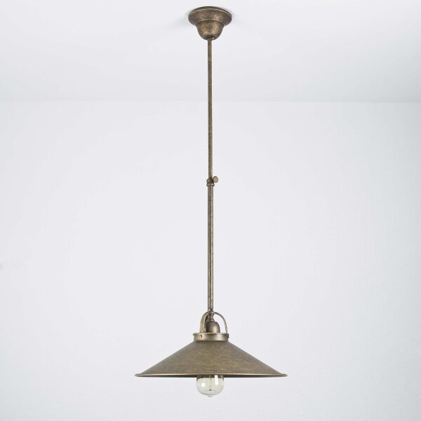 Deckenleuchte echtes Messing in Bronze Antik