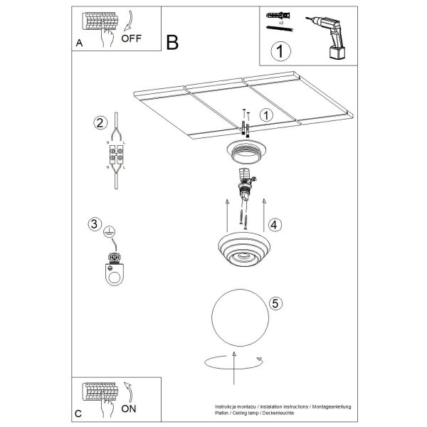 Deckenlampe Modern Keramik Glas Orange G9 IP44 B:12 cm