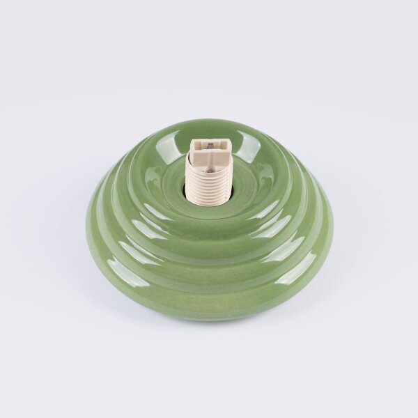 Deckenleuchte Keramik Glas Olivgrün G9 IP44 B:12 cm