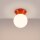 Deckenlampe Keramik Glas Pfirsich G9 IP44 B:12 cm
